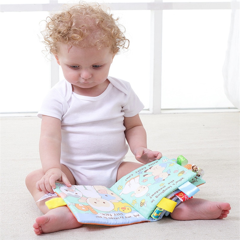 Cloth Books for Babies with Rattle